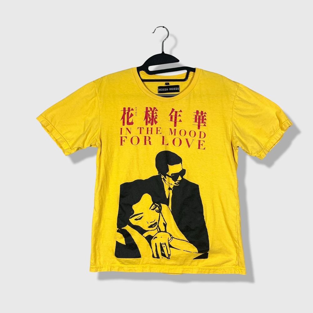 Cinema Cinema In The Mood For Love Shirt Womens L Yellow Cinephile Indie Sleaze